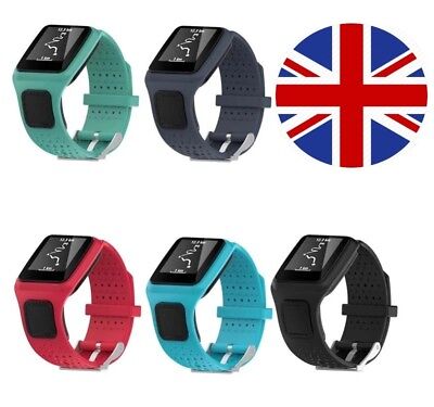 TomTom 1 Runner Golfer One Replacement Watch Strap Silicone Band - Metal Buckle | eBay