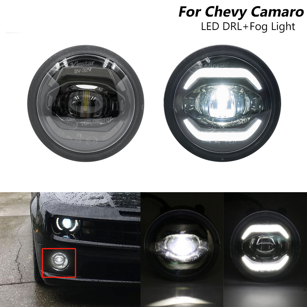 LED Halo DRLs Daytime Running Light/Driving Fog Lamp For 20102013 Chevy Camaro eBay