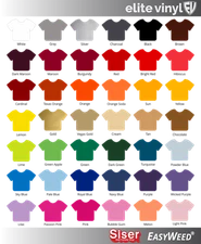 Siser EasyWeed Premium HTV - Iron On or Heat Press - 12" x 15" sheet