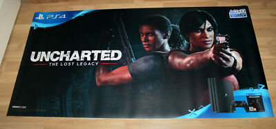 Uncharted The Lost Legacy promo Teppich Game Store Carpet Mat PS4 Xbox One Rare