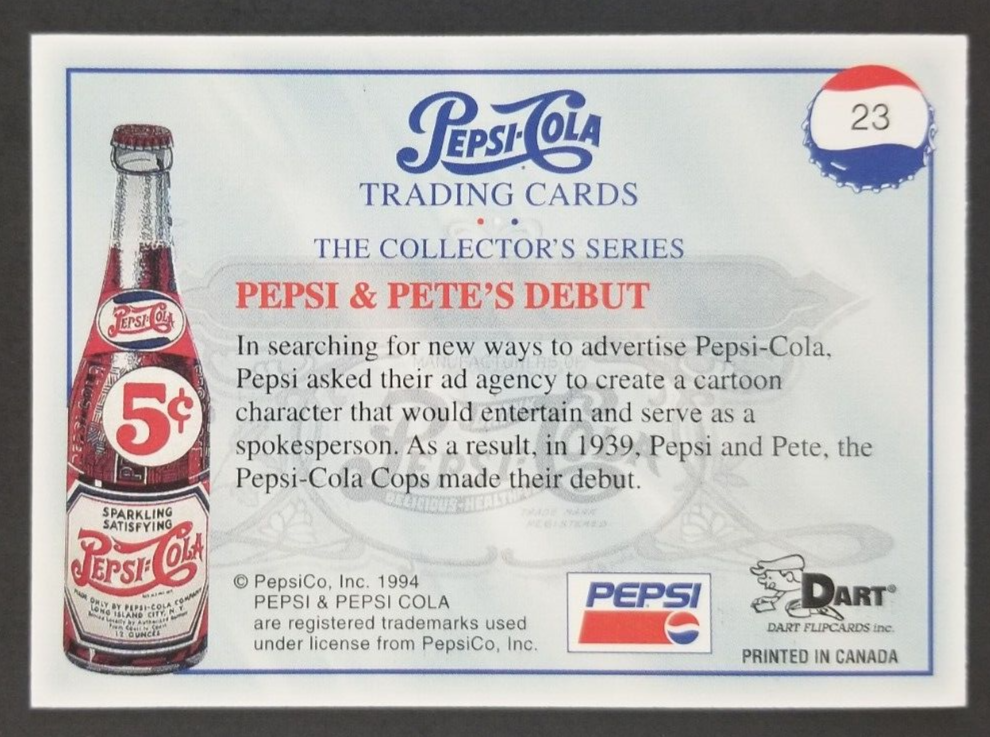 Pepsi Pete Bottle 1994 Pepsi Cola Card #23 (NM) | eBay