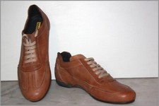 SABELT Sneakers Lacets Tout Cuir Marron TAILLE 40 ETAT NEUF