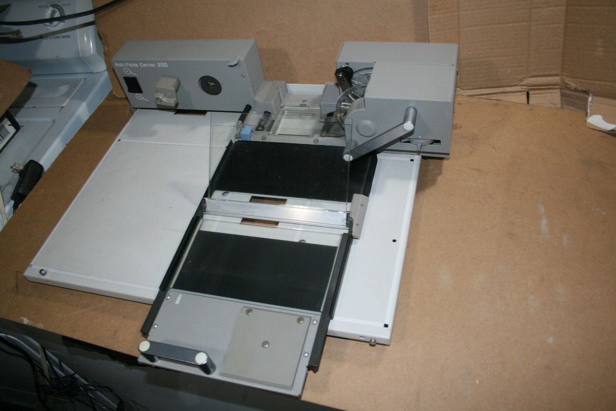 CANON ROLL/FICHE CARRIER 200 MICROFILM MICROFICHE & APERTURE
