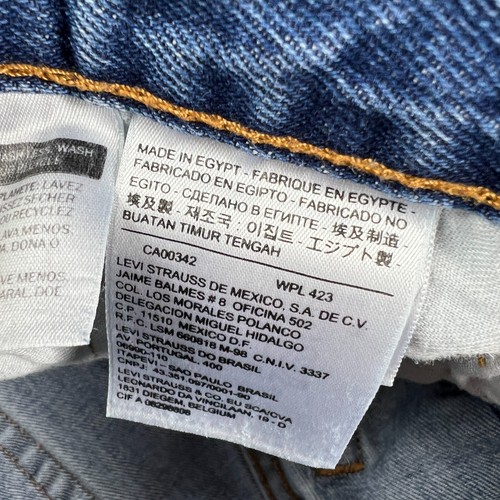 Levi's Jean Shorts Men's 31* 505 Straight Blue Cut Off Frayed Denim Jorts Tag 32 - Picture 4 of 15