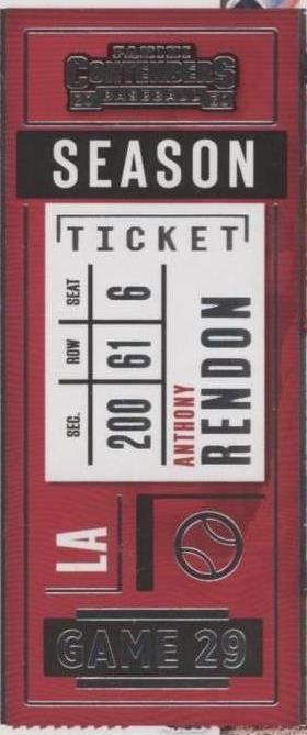 2020 Panini Contenders - Anthony Rendon #1 - 1 of 1