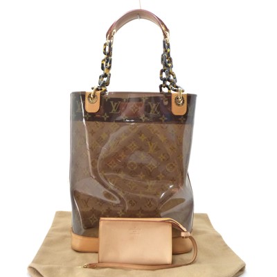Authentic LOUIS VUITTON Cabas Ambre MM Monogram Vinyl Tote Bag M92501 36633470 eBay