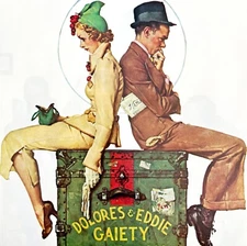 Gaiety Dance Team Norman Rockwell 1979 Print From Memory Album Vtg Repro DWKK15
