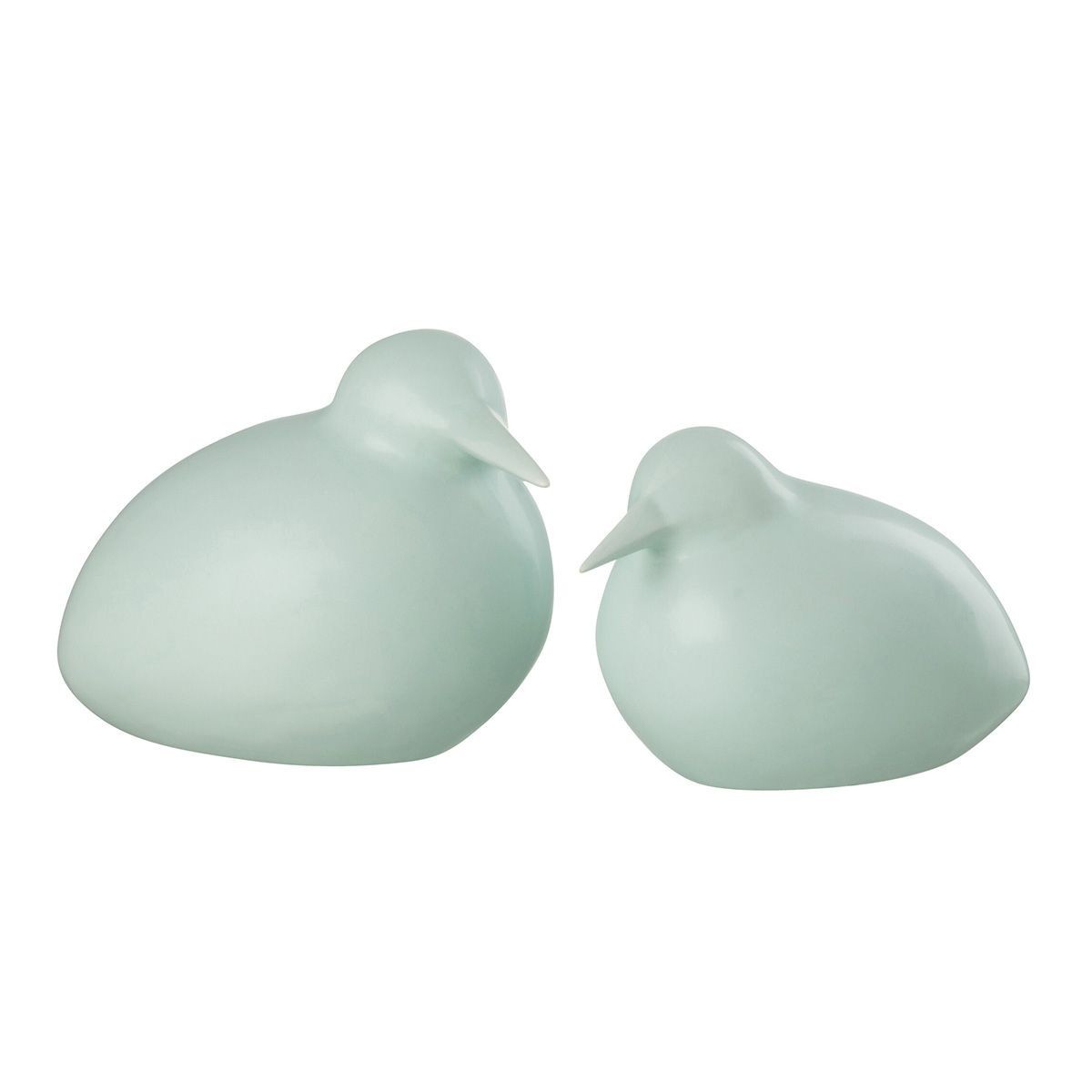 Lot de 2 statuettes oiseaux bleu 22cm cadeau idéal pour crémaillère et amateurs d'art