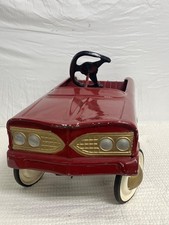 Vintage Red Stamped Steel Metal Pedal Car