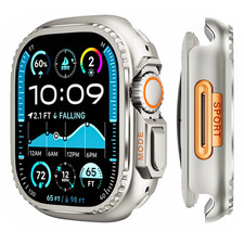 49mm Metal Case Protector Cover for Apple Watch Ultra 3 2 11 10 9 8 7 6 SE 42-46