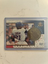 🔥1998 Pinnacle Mint Baseball Card #21 Sammy Sosa🔥w/collectable coin RARE
