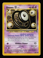 Unown [O] 69/75 Unlimited Common Neo Discovery Pokemon Card on eBay