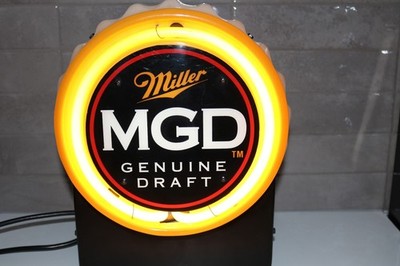 Miller MGD Genuine Draft Beer Neon Look, Electric Light Bar sign