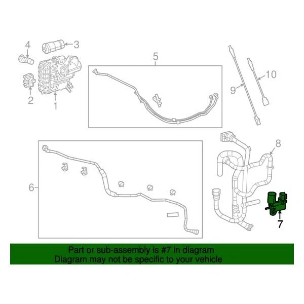 For Dodge Dart 2013-2016 Mopar 04627336AA Vapor Canister Purge Valve Foto 4 de 4