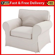 Polyester Flax Sofa Covers Custom Made Compatible for IKEA Ektorp Sofa Chair ...