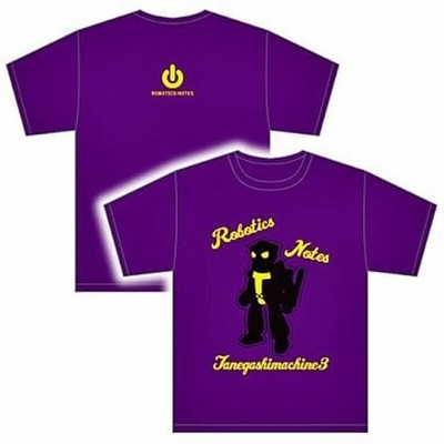 Robotics;Notes Tanegashima-Shin 3 T-Shirt Purple Size M 38-40in Chest Anime Tee