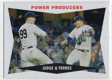 2020 Topps Archives 60cc-jt Power Producers Aaron Judge / Gleyber Torres Yankees