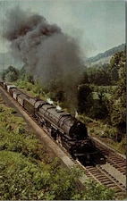 Baltimore & Ohio 657 EM-1 (2-8-8-4) Chrome Postcard RP10
