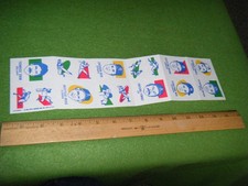 1986 TOPPS BASEBALL TATTOOS,   UNCUT SHEET - SCHMIDT, MATTINGLY