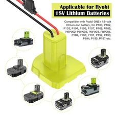 Wheel Adapter for 18V Conversion Kit with Fuses & Wire Terminals 2Pc