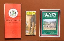 Vintage Maps & Guides for Kenya, Nairobi 1970’s-1980’s