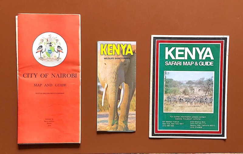 Vintage Maps & Guides for Kenya, Nairobi 1970’s-1980’s