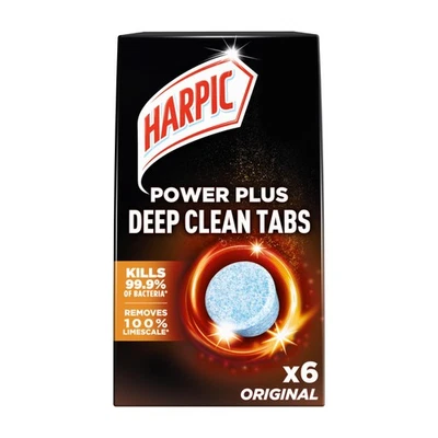 Harpic Power Plus Deep Cleaning Toilet Tablets Original Scent Pack 1 x 6 Tablets