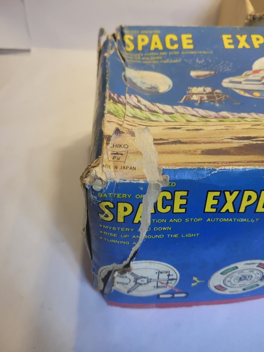 Vintage Moon 1 Space Explorer Ship Japan Ichiko Toy W/Orig Box