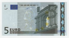 BANCONOTA DA COLLEZIONE 5 euro  DUISENBERG J003 rarissima serie 2002 FDS