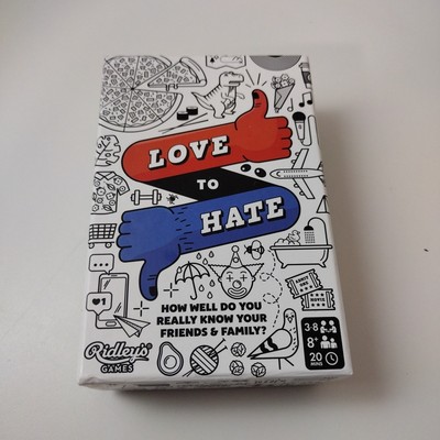 Love to Hate Party Game By Ridley's Games 