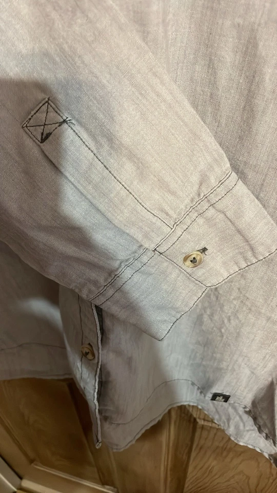 Camisa para mujer The North Face XL gris abotonada manga larga trabajo senderismo Foto 3 de 4