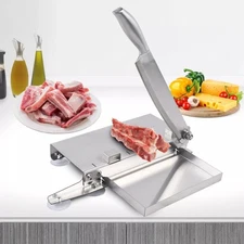 Cutting Machine Manual Meat Slicer Bone Cutter Stainless Steel Beef Bone USA