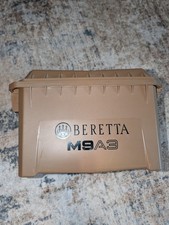 Estuche de pistola de plástico duro de fábrica Beretta M9A3 vacío OEM caja de pistola bronceada