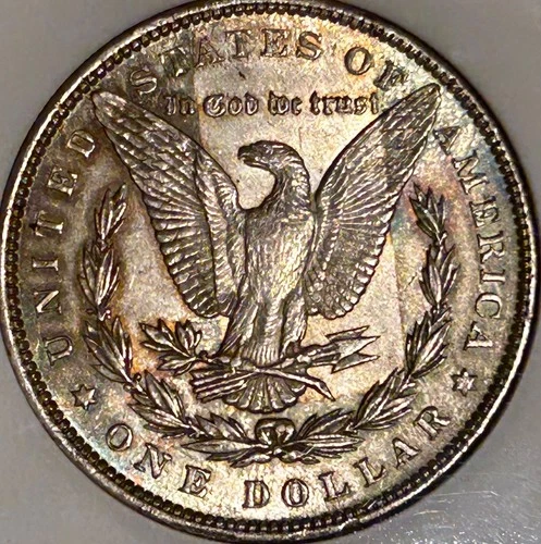 1892 P Morgan Silver Dollar NGC AU53 Tough Date Morgan/Album Toned