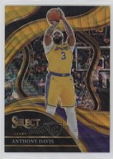 2023-24 Panini Select Courtside Gold Wave Prizm /10 Anthony Davis #220 14mf