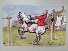 Vintage Tuck's Oilette Postcard - Tally Ho - Hunting theme