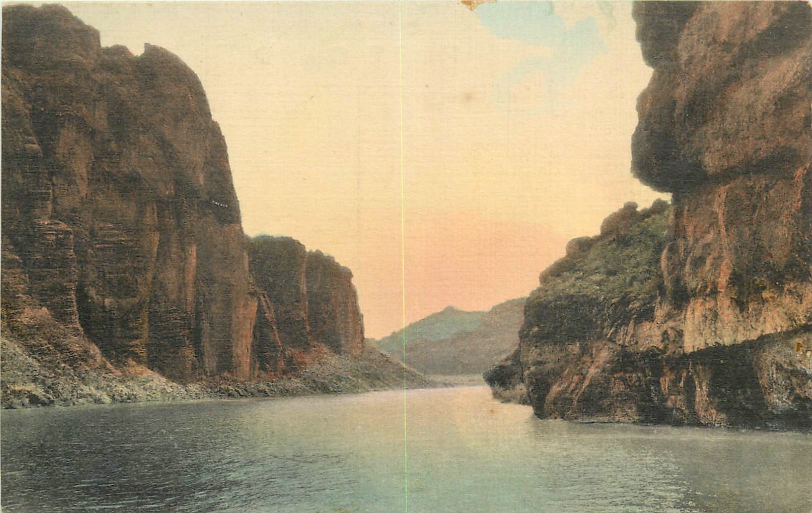 1940s Apache Trail Arizona Canyon Lake Highway HC Postcard 25-9640