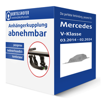 Westfalia AnhäNgerkupplung Abnehmbar FüR Mercedes V-Klasse Typ W447 Ahk