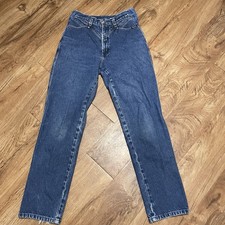 Vintage Rocky Mountain Western RLR Jeans Womens Size 12 Blue Denim Rodeo Cowgirl