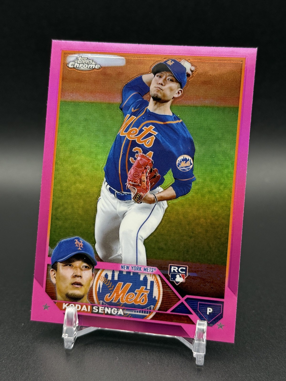 2023 Topps Chrome KODAI SENGA Rookie Pink Refractor #217 New York Mets
