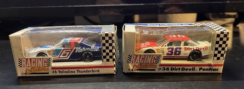 2 Vintage 1991 1/64 Mark Martin #6 Valvoline Ford Thunderbird, Kenny Wallace #36