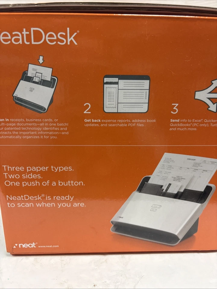 NeatDesk Desktop Scanner & Digital Filing System Black New - Image 2 of 3