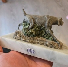 Figura Weimaraner M. Richardson 1998 Carrara mármol