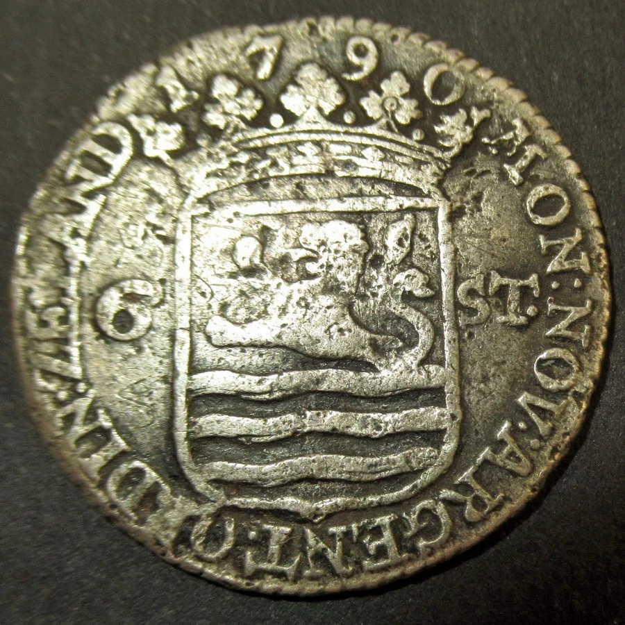 Certificado de Autenticidad Plata 1790 Barco Colonial Nueva York Chelín Zelanda Foto 2 de 4