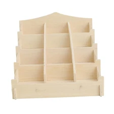 Postcard Display Stand Wooden Desktop Organizer for Photos Jewelry Postcard