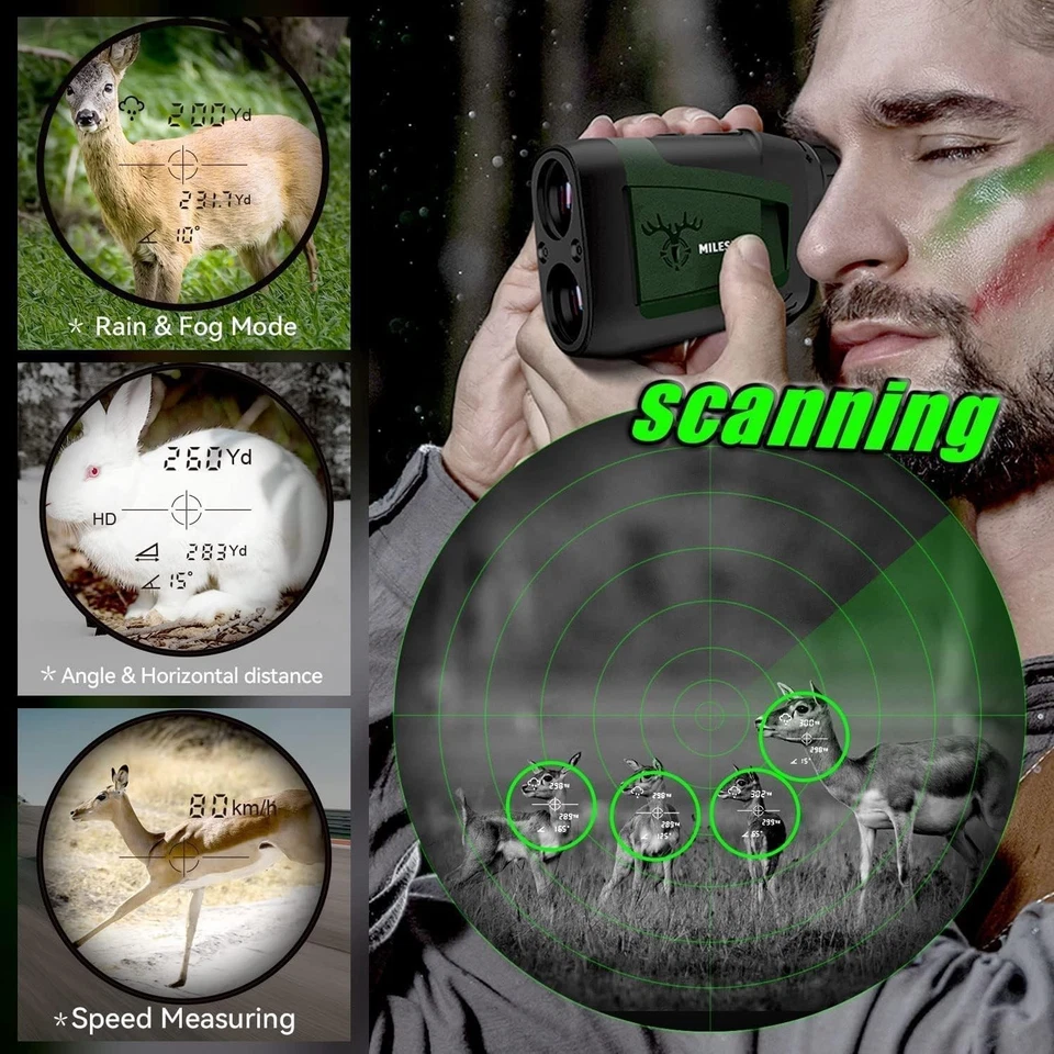 Laser Entfernungsmesser Jagd | Winkelkompensation | Regenmodus - Bild 3 von 4