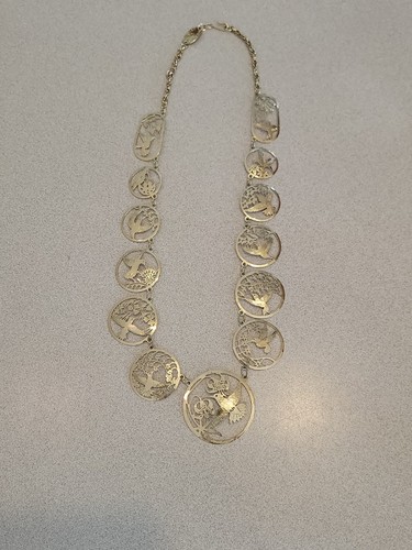 WILD BRYDE Hummingbird Gold Tone Necklace