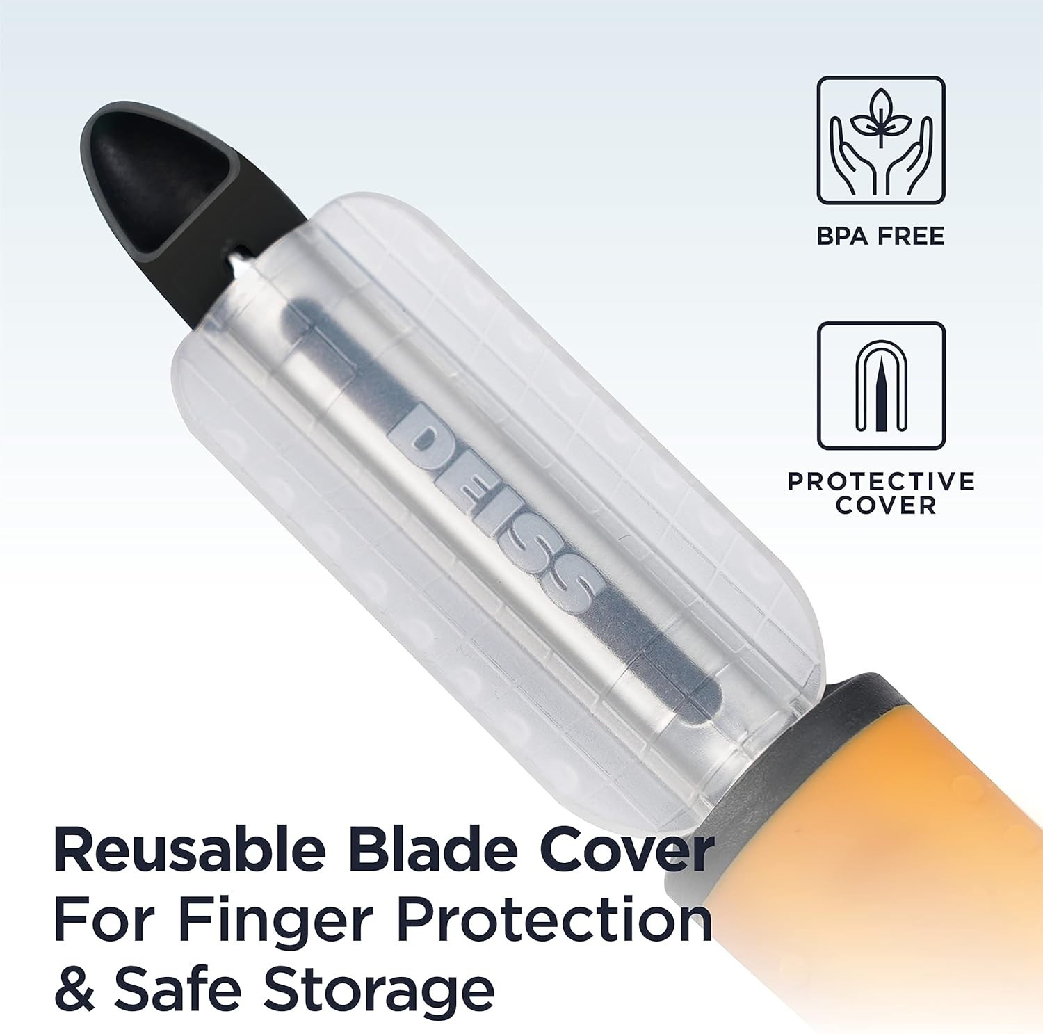 Versatile Pro Vegetable Peeler - Sharp Blades & Hand Grip for All Fruits, Orange