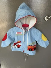 Rare Hard To Find Vintage Playskool Dalmation Truck Fire Chief Coat 3-6 Months 