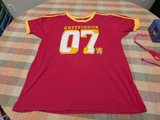 Harry Potter Gryffindor Quidditch Jersey Shirt Wizarding World Universal L